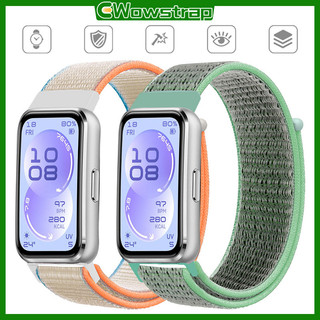 สายรัดกีฬาไนลอนหลอง for Smartwatch Huawei Band 11 11 Pro 10 9 8 NFC สายรัดข้อมือเปลี่ยนสายรัดข้อมือ