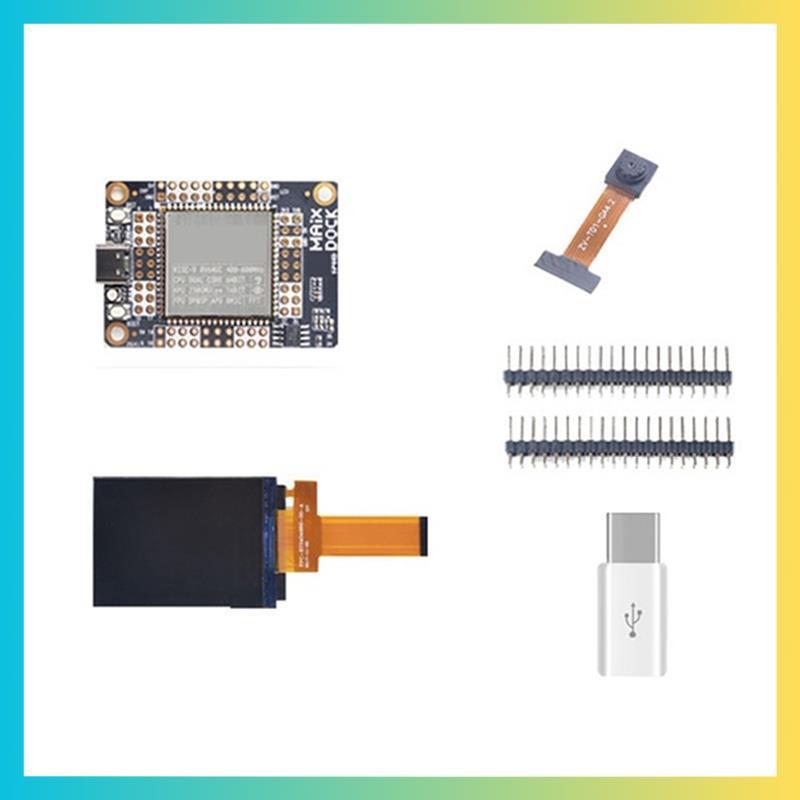 สําหรับ Maix Dock Kit K210 AI + LoT หน้าจอ 2.4 นิ้วพร้อม GC0328 กล้อง Esp8285 โมดูลเซ็นเซอร์ Develop