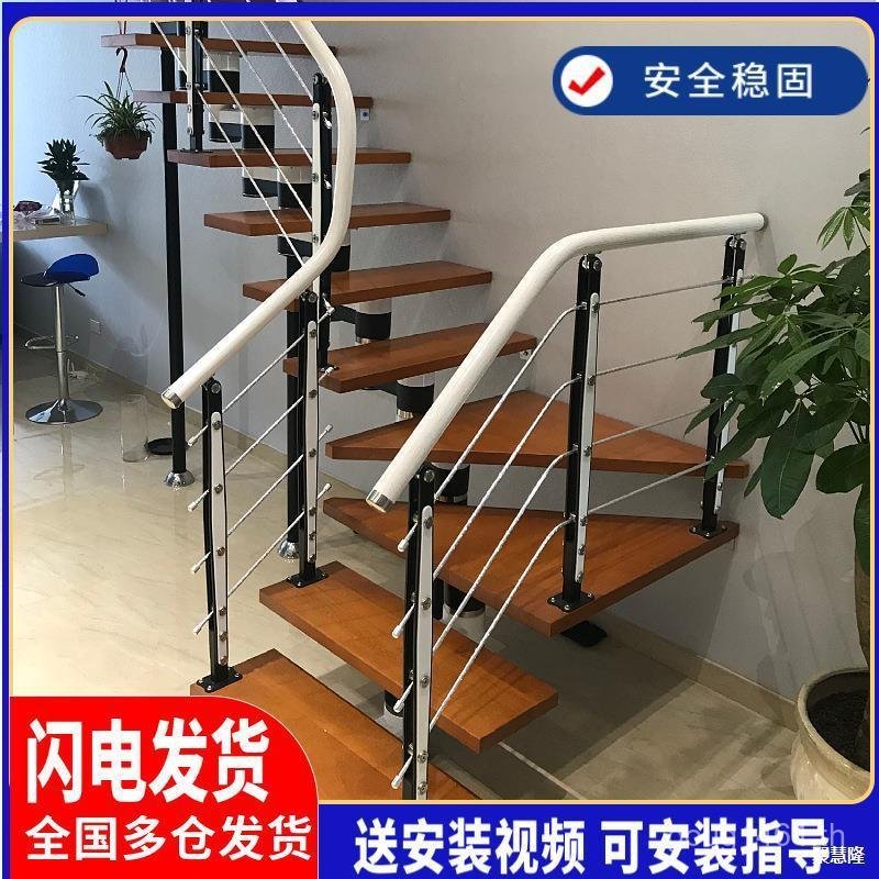 Guardrail แปรงสแตนเลส pvc คอลัมน์รั้วในร่มกลางแจ้ง Railing ระเบียงบันได Armrest Villa Loft Replica M