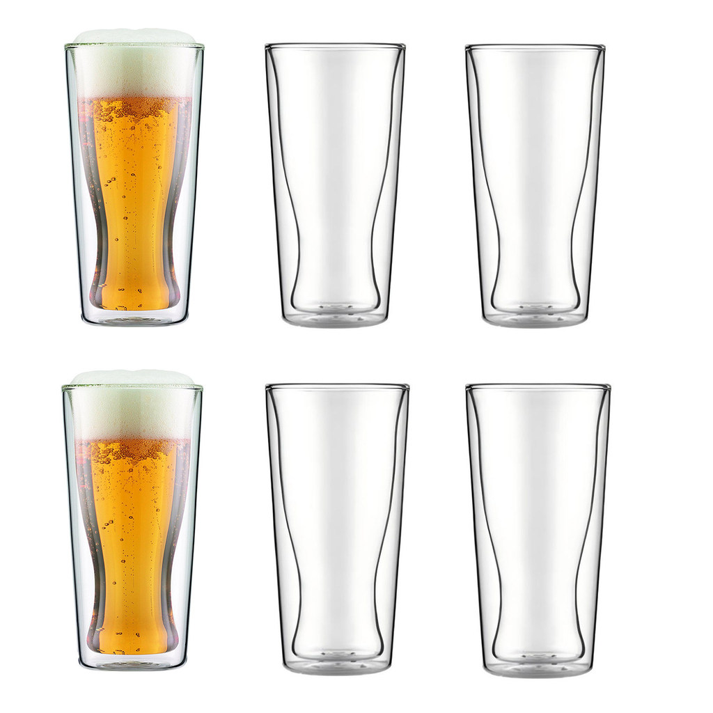 Bodum SKAL แก้วเทอร์โมผนังคู่ถ้วยกาแฟถ้วยชาชุด 6 ชิ้น PRWA