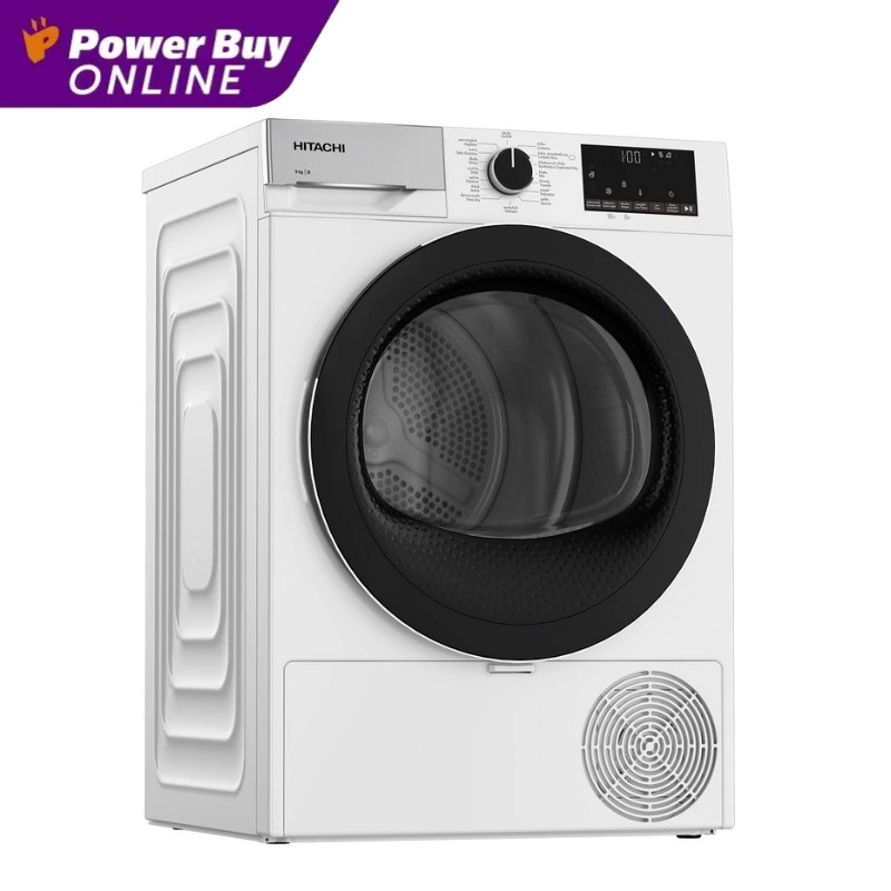 [จัดส่งพร้อมติดตั้ง] HITACHI เครื่องอบผ้าฝาหน้า (9 kg) รุ่น TD-90YFE