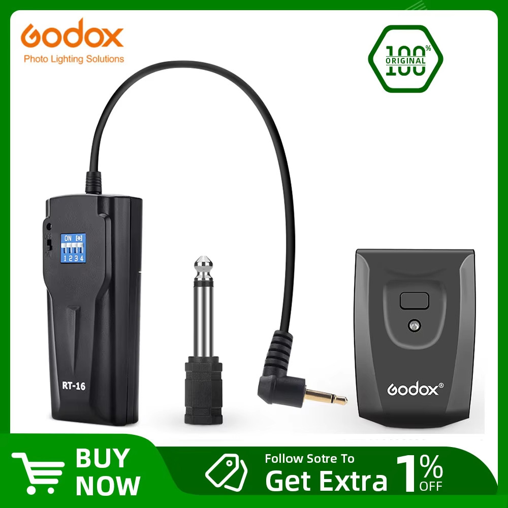 Godox RT-16 16 Channel Wireless Studio Slave Flash Trigger Receiver (RT-16)