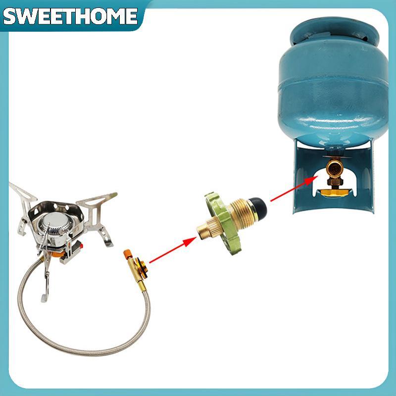 SWEETHOME LPG Tank Converter Head ทนทานเตาแก๊ส Connector ปฏิบัติสังกะสีอัลลอยด์ LPG อุปกรณ์อะแดปเตอร