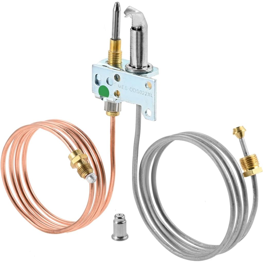 DREWD ชุดเตานักบินแก๊สและ LP ธรรมชาติเข้ากันได้กับ Rebertshaw รุ่น HPC-102-36, 36" ตะกั่ว 102 ชุดเตา