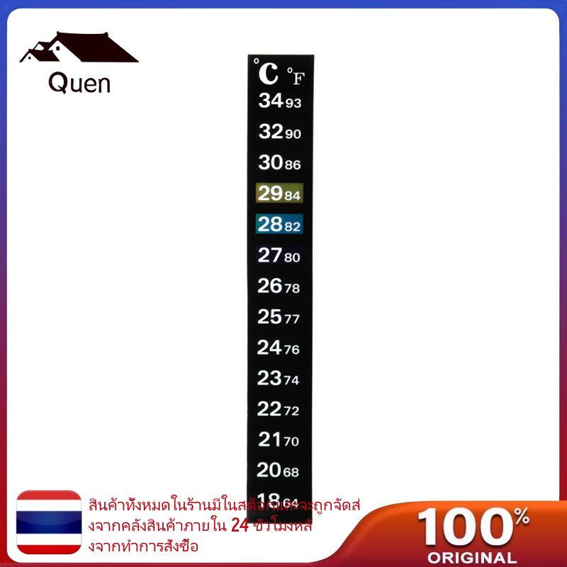 Queen Strips สติ๊กเกอร์แถบกาวตู้ปลาอุณหภูมิสําหรับปลาสําหรับถังขวดไวน์ 64℉ - 93℉ 18 - 3