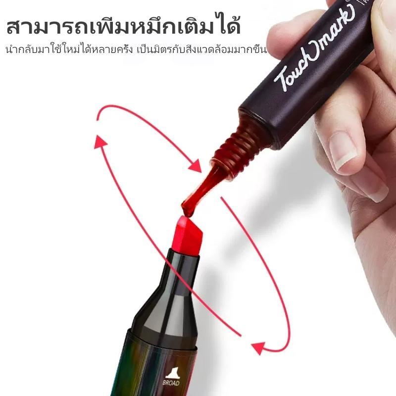 MW ปากกามาร์คเกอร์ 2 หัว 60/80/100/120/168/204/262 Marker ปากกาเมจิก ปากกาวาดภาพ ชุด สำหรับวาดภาพ