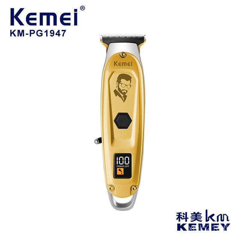 จอแสดงผลดิจิตอล Clipper โลหะในครัวเรือน Body ลดเสียงรบกวนผม Clipper ไฟฟ้า Clipper น้ํามันหัว KEMEI M