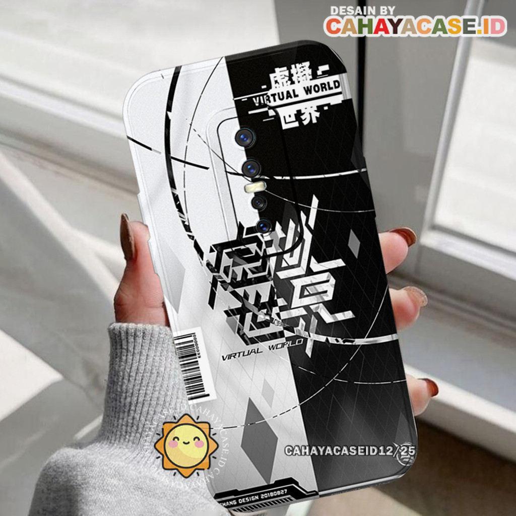 Vivo V17 Pro / V17 / V19 Abstract Motif Silicone Case - Custom Softcase - Tpu กันลื่น