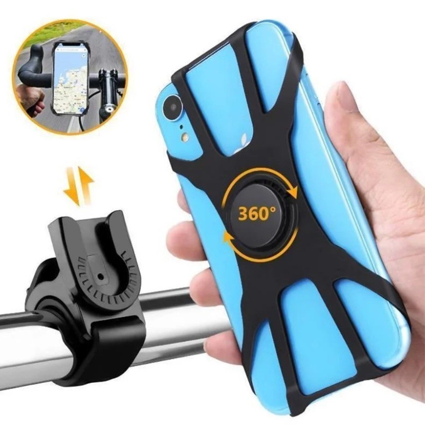 Bike Phone Holder Bicycle Mobile Holder Mount Bicycle Phone Mobile Silicone Holder Motorcycle Shockp
