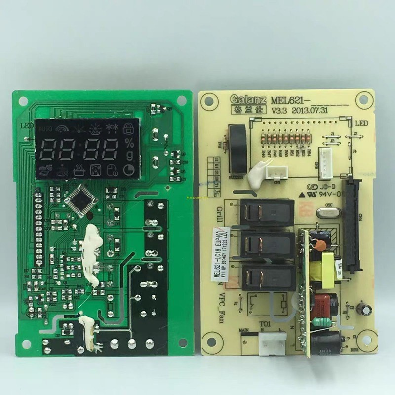 เมนบอร์ดไมโครเวฟ Galanz รุ่น G80D23CNL-A9 / G80F23CN1L-SD แผงวงจร MEL621-LC18