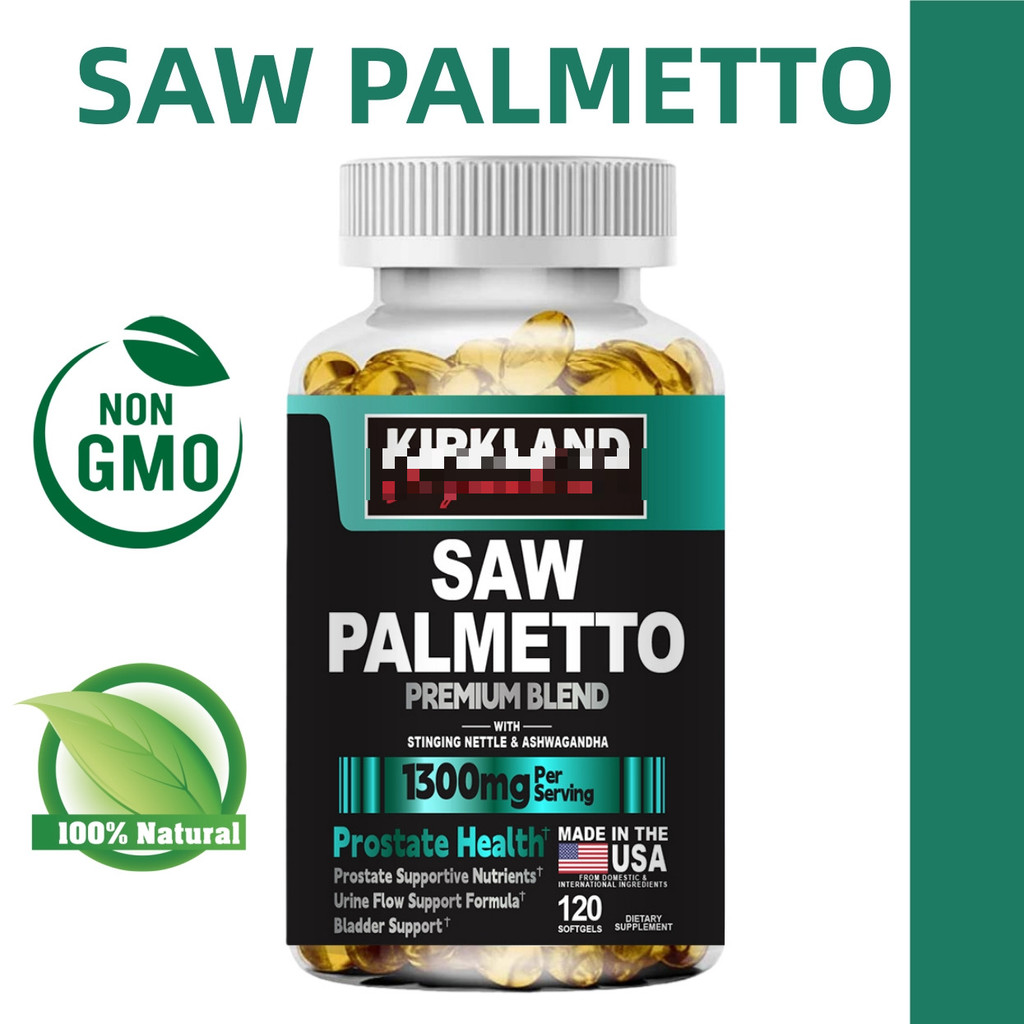 Saw Palmetto Capsules 1300mg Supplement ช่วยบำรุงสุขภาพต่อมลูกหมาก ยับยั้ง