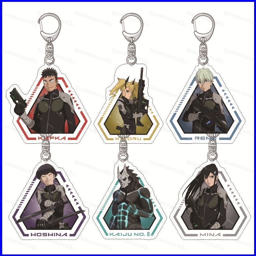 Kaiju No 8 Kafka Hibino Mina Ashiro Reno Ichikawa อะคริลิควัสดุพวงกุญแจกระเป๋าจี้พวงกุญแจ