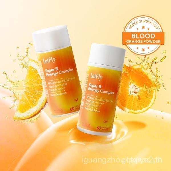 Shipping Free! LOTFLY Super B Energy Complex Nutrition 9 in 1 Vitamin B1, B2, B3, B5, B6, B7,B9,B12 