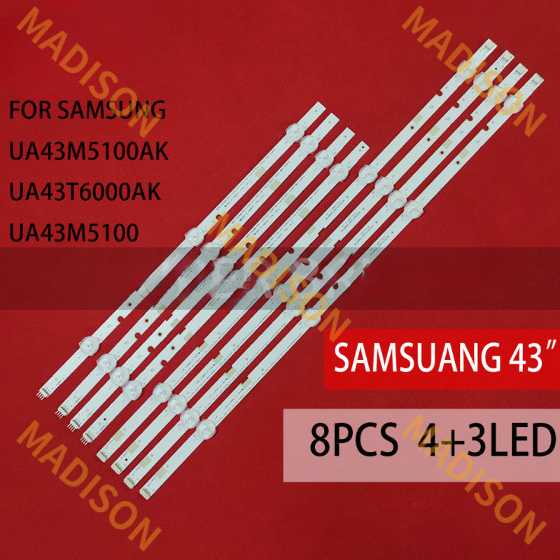 Ua43m5100ak/ua43t6000ak Samsung 43 นิ้ว LED TV backlight (ทีวีและโคมไฟ) Samsung 43 นิ้ว LED TV ua43m