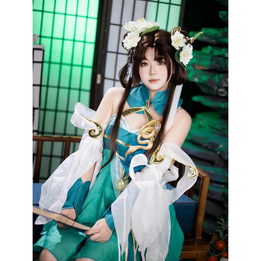 Xiao Qiao Qing งู cos Xiaoqiao Qing งู cos เสื้อผ้า Xiaoqiao cos Qing งู Xiaoqiao Qing งู cos เสื้อผ