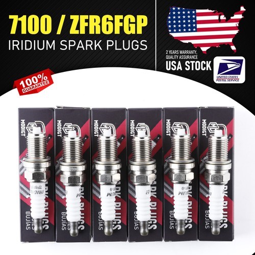 6x Iridium Spark Plugs For NGK 7100 / ZFR6FGP OEM Replace For Ford Honda Mazda