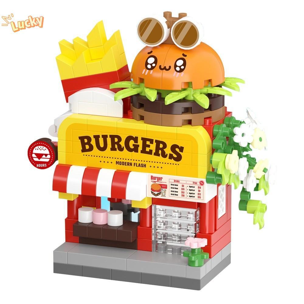 LNBE Mini Shop Blocks, Micro Blocks Mini City Building Blocks, Building Blocks ของเล่นเพื่อการศึกษาว