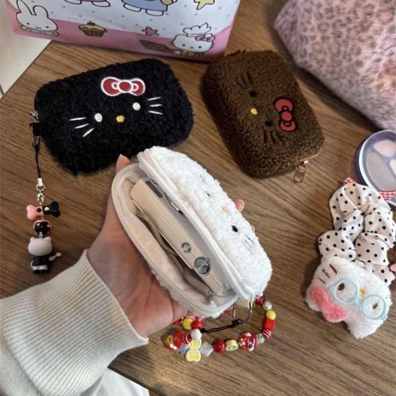 กระเป๋าใส่เหรียญ Kitty Lamb ขนสัตว์เย็บปักถักร้อย CCD Storage กระเป๋าเครื่องสําอางมูลค่าสูงป้าผ้าเช็ดตัวสไตล์ใหม่น่ารัก ราคา ถูกที่สุด ดีลบีเคเค แกลเลอรีภาพที่ 6