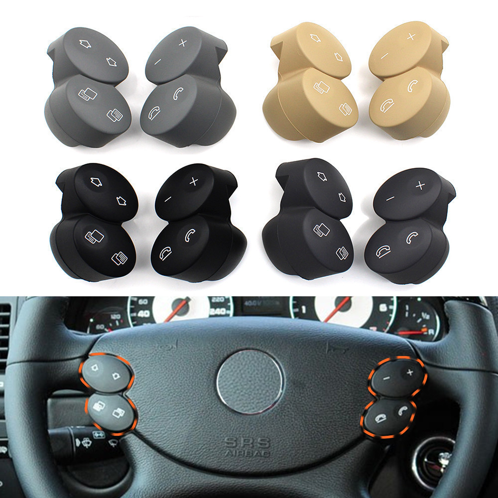 รถมัลติฟังก์ชั่นซ้ายขวาพวงมาลัยปุ่มควบคุมสําหรับ Mercedes Benz EG CLK CLS Class W211 W463 W209 W219 