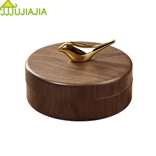 จูเจียเจีย เหล็กสนิมสไตล์โบราณวอลนัทสีไม้ไม่เคลือบที่เขี่ยบุ…