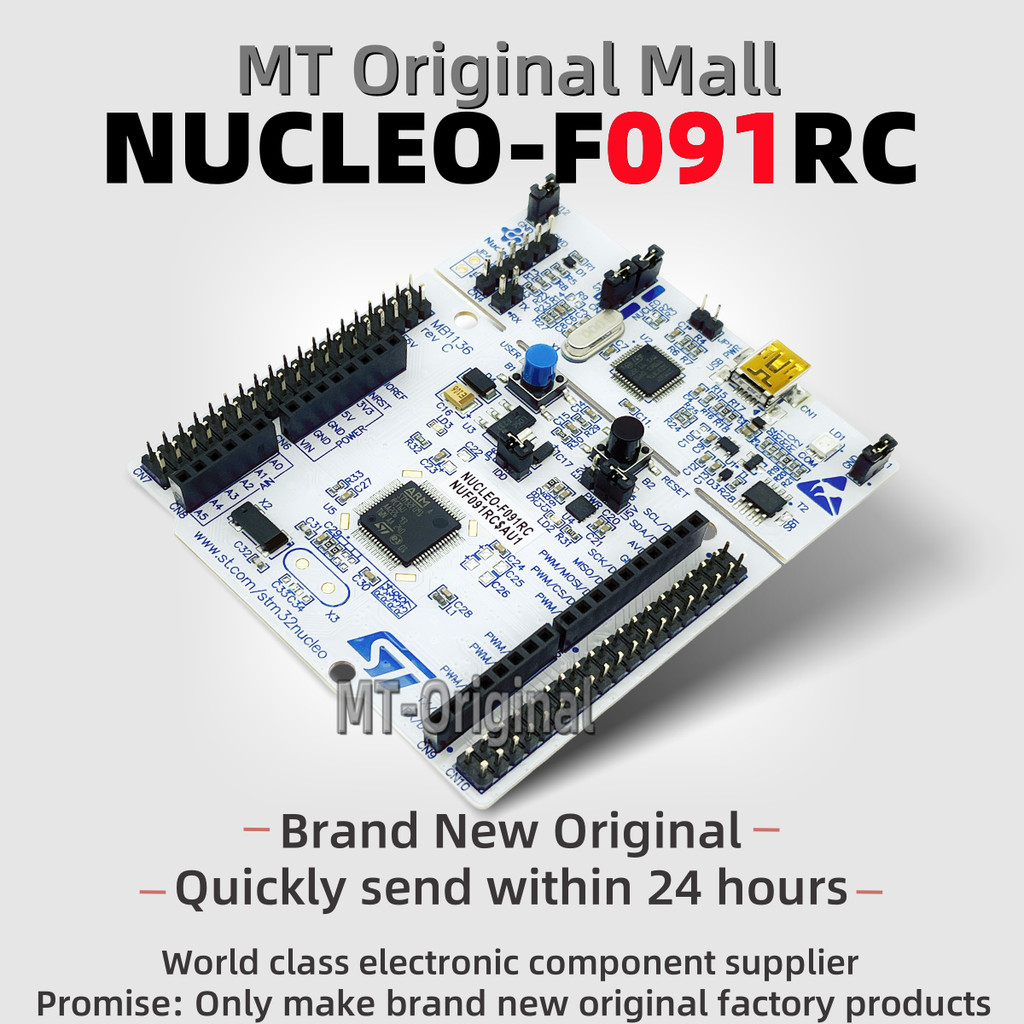 1 ชิ้น/ล็อต MT Mall NUCLEO-F091RC STM32 Nucleo-64 บอร์ดพัฒนา STM32F091RCT6 100% ใหม่ใน