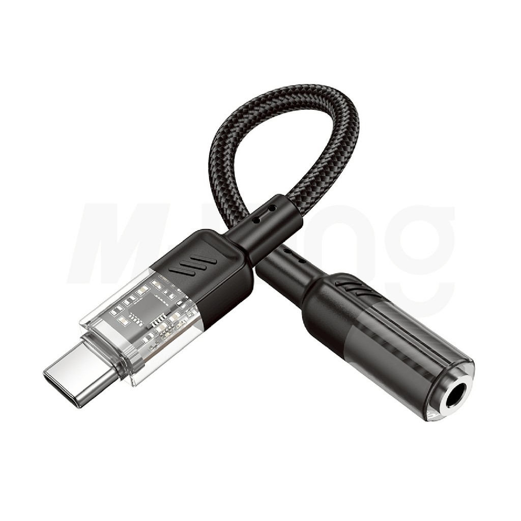 หัวแปลงหูฟัง Hoco LS37 Type-C to AUX Jack3.5mm รองรับการสนทนา และแยกเสียงซ้ายขวา - รูปที่ 2