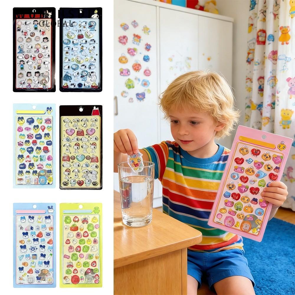 สติ๊กเกอร์ WUMINSDL Tamagotchi, สติ๊กเกอร์คริสตัลซีล Bonbon Drop, สติ๊กเกอร์การ์ตูนวันเกิดออกแบบบรรเ