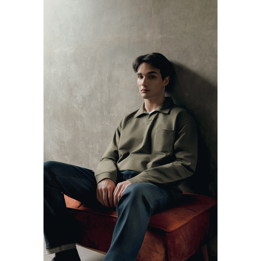 LARUSSO 6 AM Club - โปโลเฮฟวี่เวทคอเปิด Jason - Olive