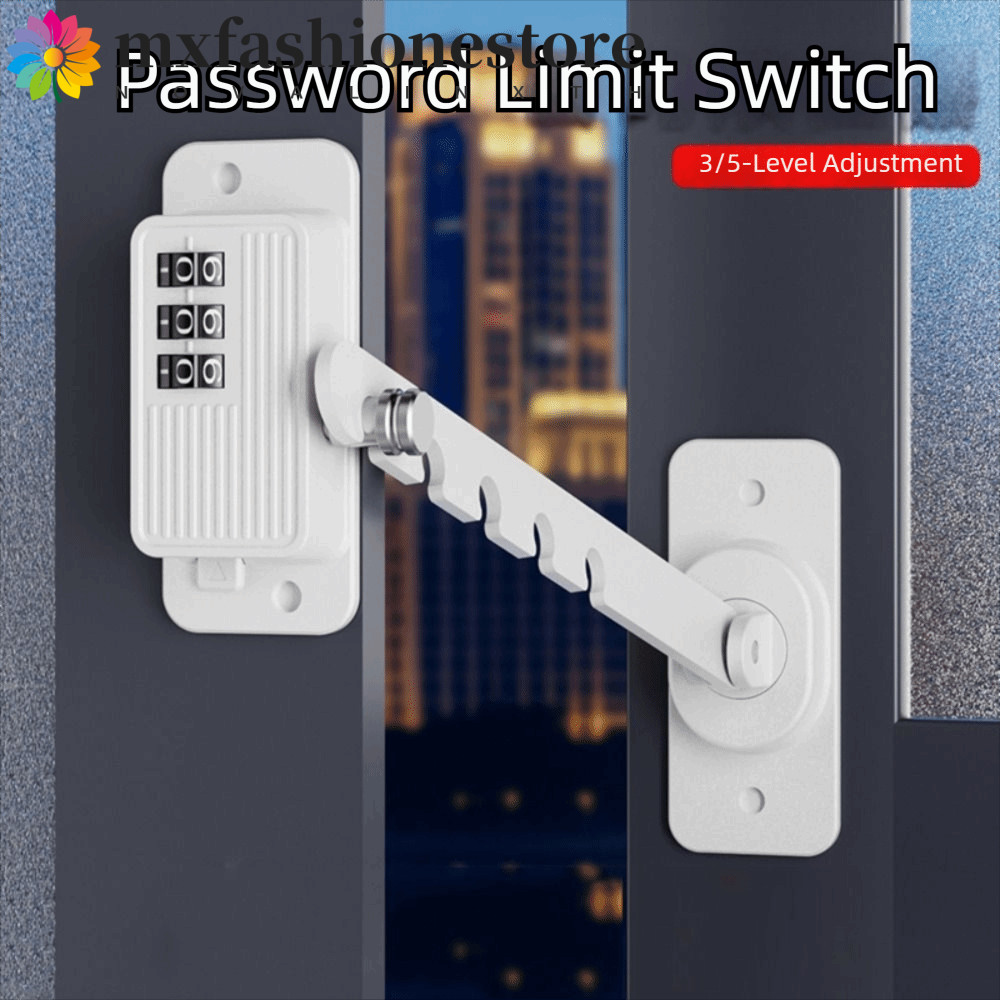 MXFASHIONE ล็อครหัสผ่านดิจิตอล, Fixation Strong Anti-pinch Window Safety Lock, ติดตั้งง่าย 3/5 Gear 
