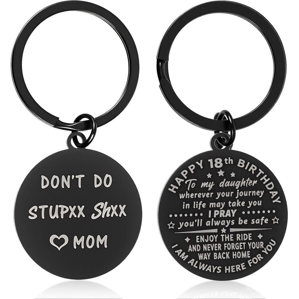 Ouligay 18th Birthday Gifts for 18 Year Old Teens Girl, Sweet 18th Keychain, Christmas Gifts for Tee