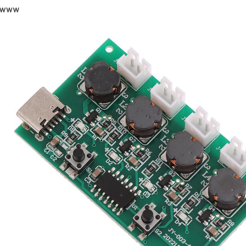 เครื่องสร้างหมอกและแผงวงจรไดรเวอร์4แผ่นฟิล์มเครื่องพ่นละอองฝอยแบบสั่น1/5ชิ้นชุดเครื่องเพิ่มความชื้นแบบ DC5V แบบ DIY - รูปที่ 3