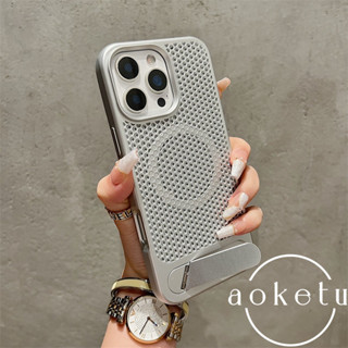 รังผึ้งโลหะพับวงเล็บเคสโทรศัพท์แม่เหล็กเหมาะสําหรับ ไอโฟน 11…