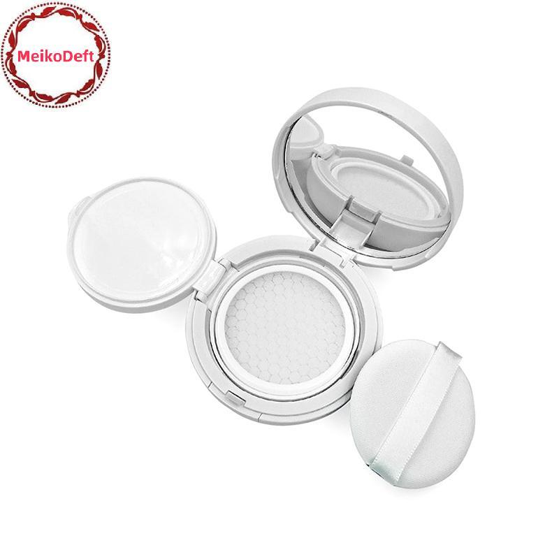 MeikoDeft 15g/0.5oz Empty Air Cushion Puff Box เครื่องสําอางแบบพกพาแต่งหน้าคอนเทนเนอร์ฟองน้ํากระจกสําหรับบีบีครีม Foundation TH