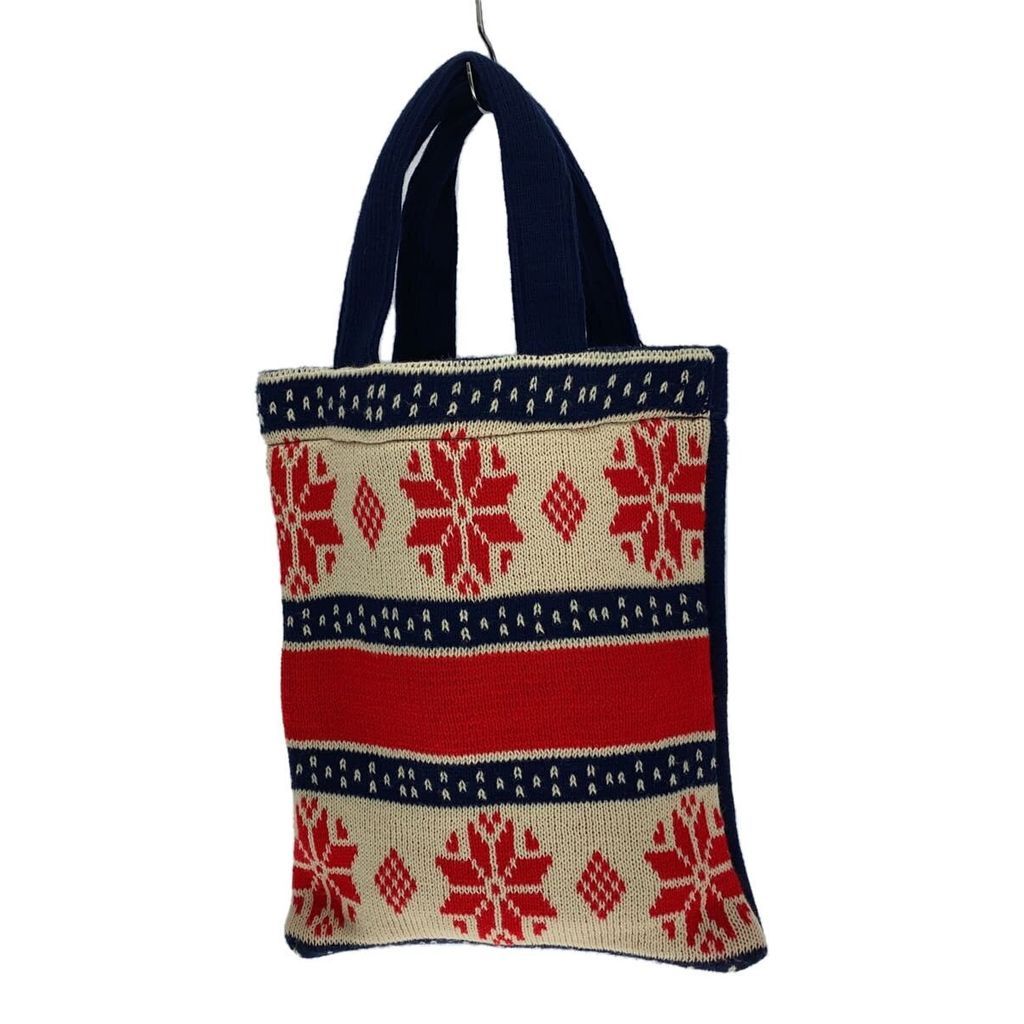 COMME DES GARCONS Tote Bag Purse BIOTOP acrylic NVY overall pattern FN-K 201 Direct from Japan Secon