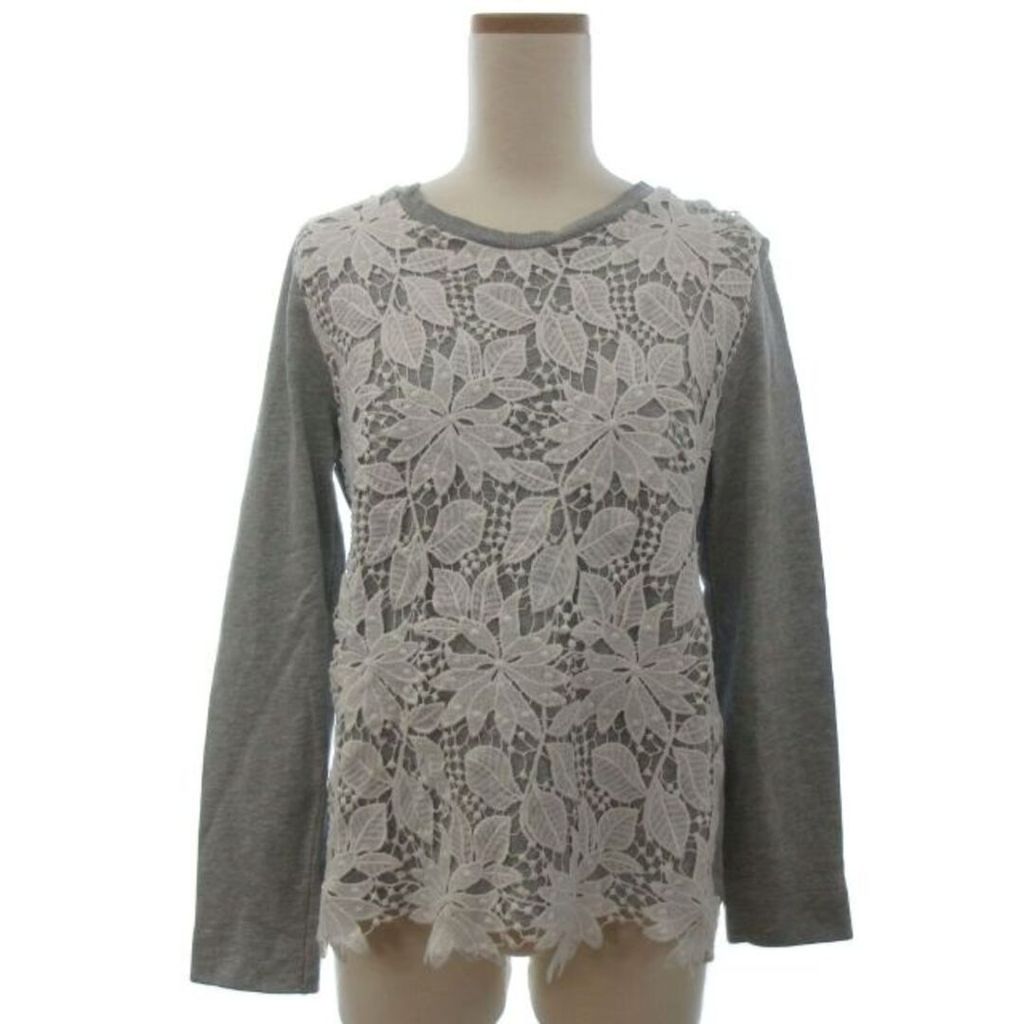 UNITED ARROWS green label relaxing Tshirt gray Lace Long sleeves Direct from Japan Secondhand