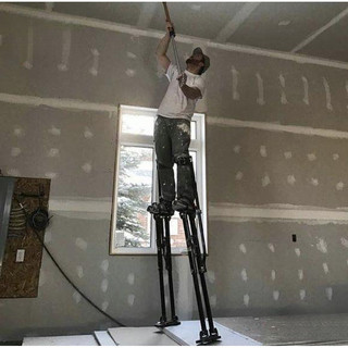 Walking stilts for workers aluminum alloy woodworking stilts adjustable decoration mobile props