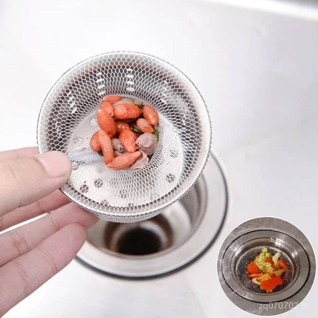 Kitchen Sink Drain Strainer Mesh Bag,Disposable Mesh Sink Strainer Bags for Collecting Kitchen Food 