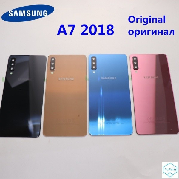 A7 Back Glass adhesive Samsung Galaxy A7 2018 A750 A750F SM-A750F A750GN-DS Battery Cover Rear Door 