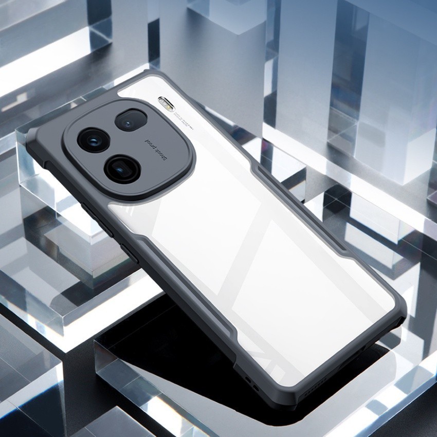 VIVO IQOO 12 CASE TRANSPARENT CLEAR FUSION ANTI SHOCKPROOF สีดํา