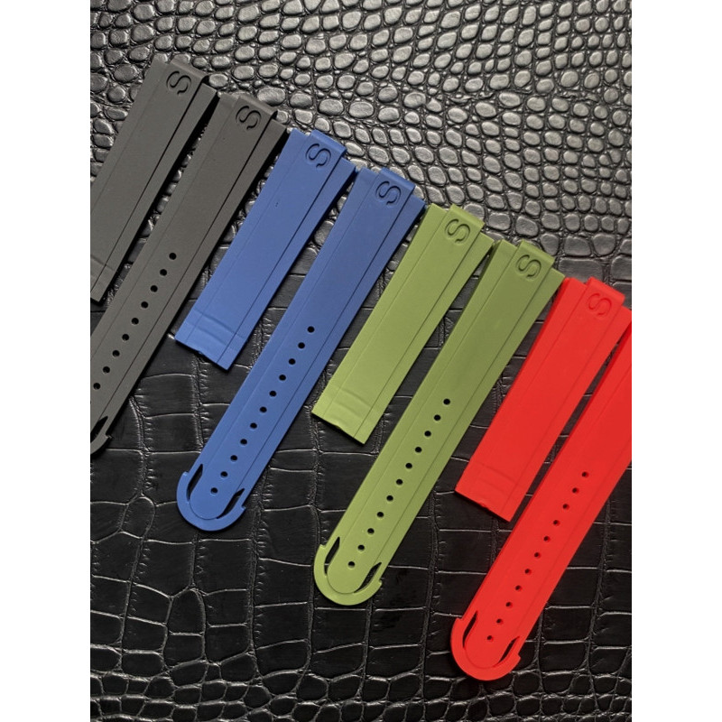 เหมาะสําหรับ oris Diving Series 7730 เฉพาะ oris ยางสายนาฬิกาซิลิโคน 24-12 มม.อินเทอร์เฟซนูน YVDW