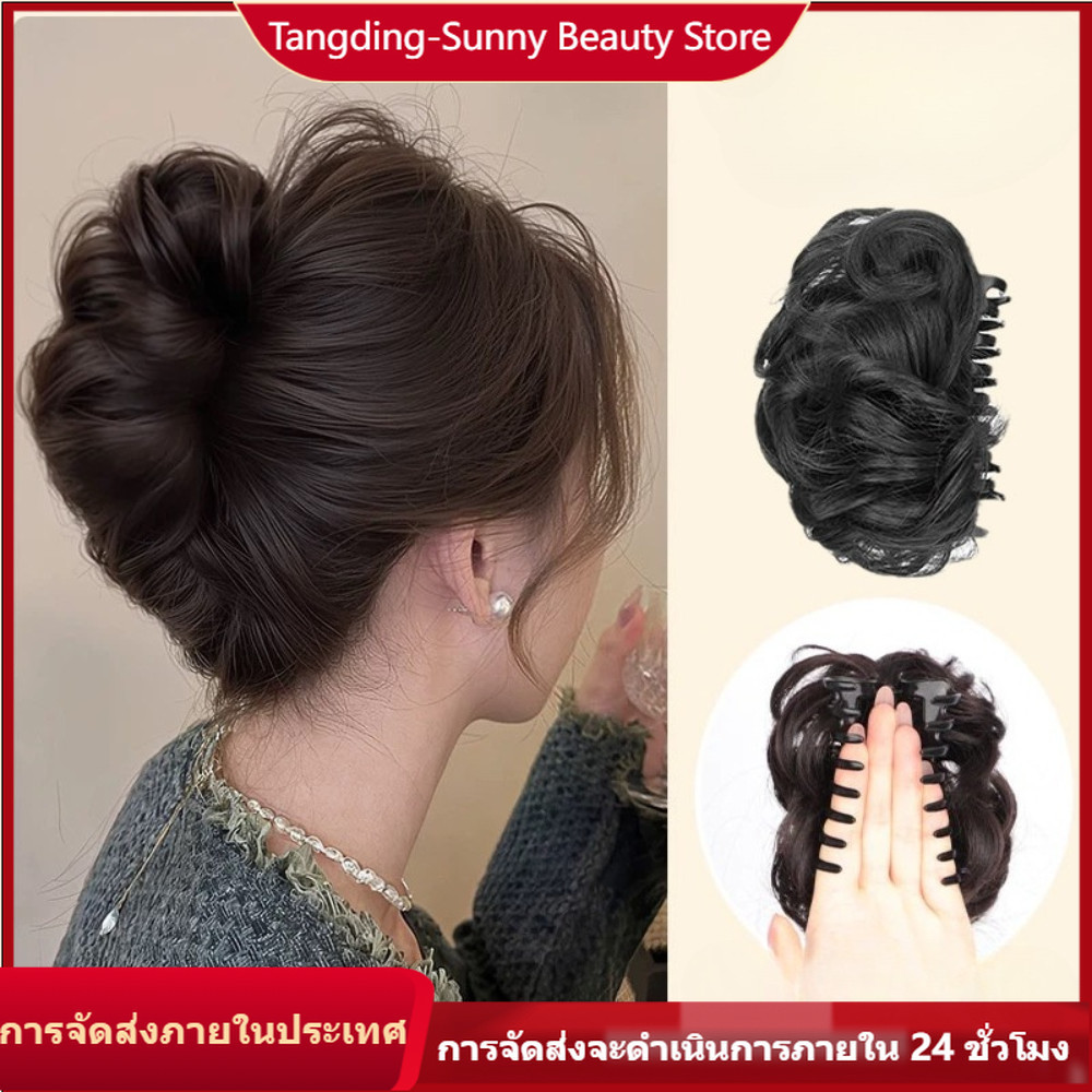 (จัดส่งในพื้นที่) คลิปบนบุญวิกผมธรรมชาติและไร้ร่องรอยหัวบอลส่วนขยายผู้หญิงอินเทรนด์เครื่องประดับผม อัปเดต