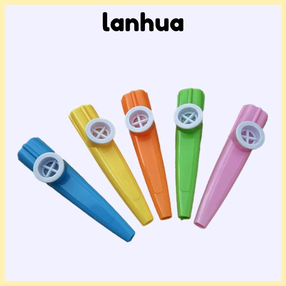 LANHUA Kazoo ขลุ่ย, 1/5/10 ชิ้นพลาสติก Kazoo, สีสัน Joyful ตลกนกหวีดเครื่องดนตรีเด็ก