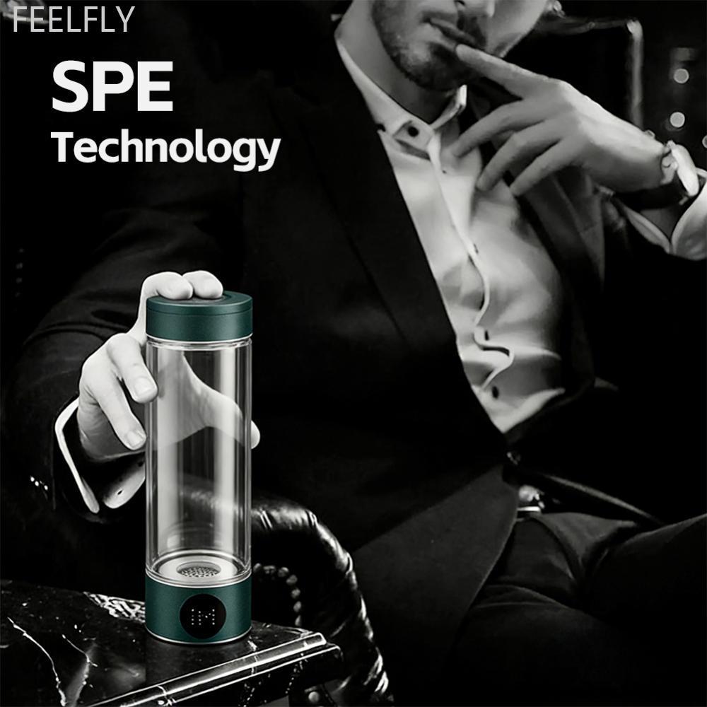 FEELFLY Hydrogen-Rich ถ้วยน้ําไฟฟ้าไฮโดรเจนการดูดซึมน้ําเครื่องกําเนิดไฟฟ้าขวดกรองแบบพกพาทุกวัน Well