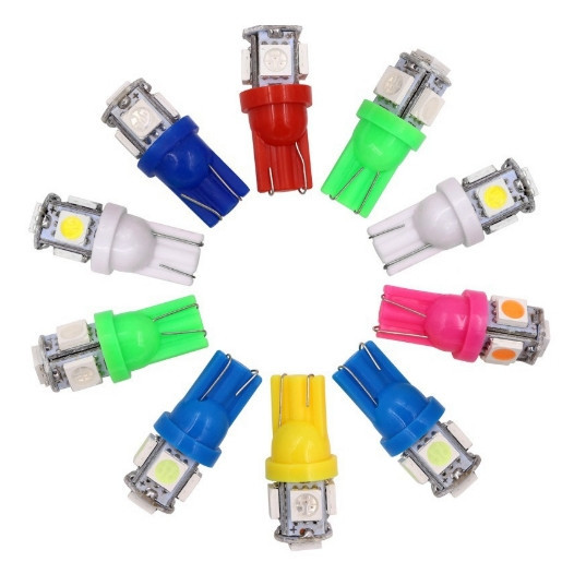 หลอดไฟหรี่ ไฟเลี้ยว ไฟไมล์ T-10 LED ชุดละ (จัดส่งไวสินค้าส่งจากในประเทศไทย) MT28