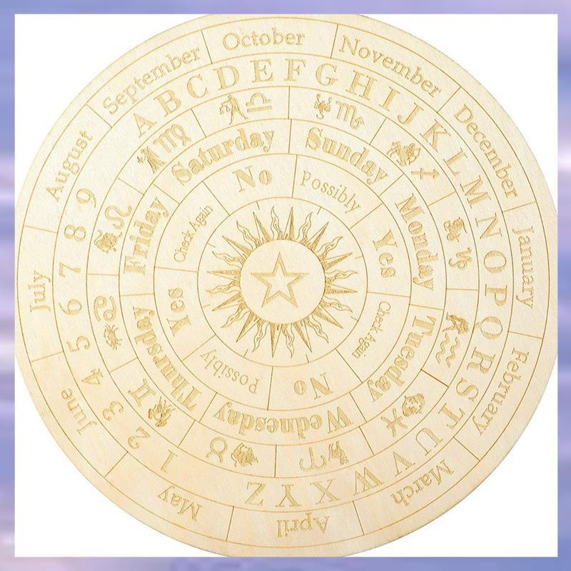 (VALAO) Star Pendulum Board ไม้ Dowsing Board Divination Metaphysical Message Board