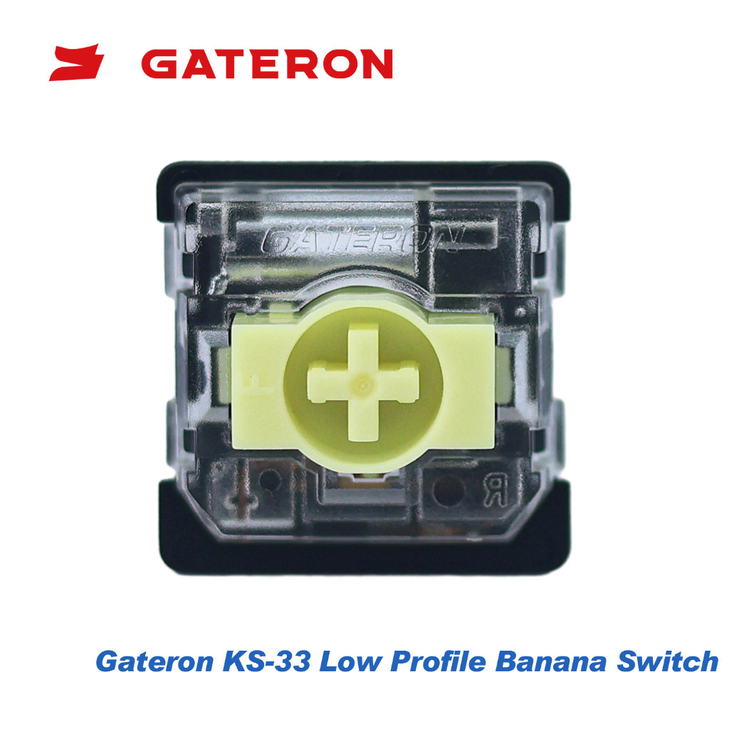 GATERON KS-33 Low Profile Banana Keyboard Switches Tactile 65gf สําหรับ MX Mechanical Keyboard (35 ช