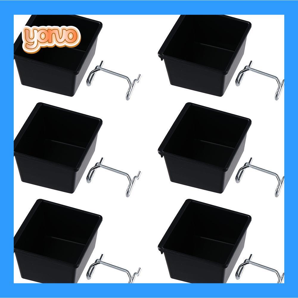YORVO Pegboard Bins, ตะขอ PP Pegboard, อุปกรณ์จัดระเบียบ