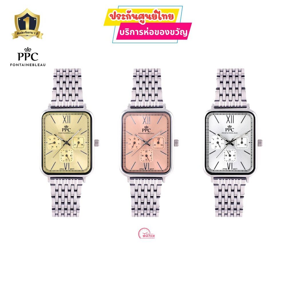 PPC FONTAINEBLEAU PPC FONTAINEBLEAU PPC-EK01นาฬิกาผู้หญิงPPCนาฬิกาPPC FONTAINEBLEAUสุดหรูของแท้ประกั