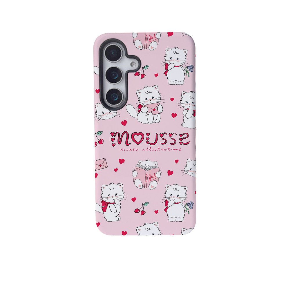 เหมาะสําหรับ Samsung Galaxy S25 Ultra Case 4G 5G Magic Rabbit รูปแบบ matte black soft Case เคสโทรศัพ