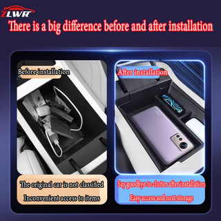 ZLWR ORA 5 กล่องเก็บของที่เท้าแขนวัสดุ ABS ทนต่อการขีดข่วนและทนต่อการสึกหรอกล่องเก็บเศษซากรถยนต์ภายใต้การควบคุมส่วนกลางอุปกรณ์ตกแต่งภายในรถยนต์อุปกรณ์เสริม